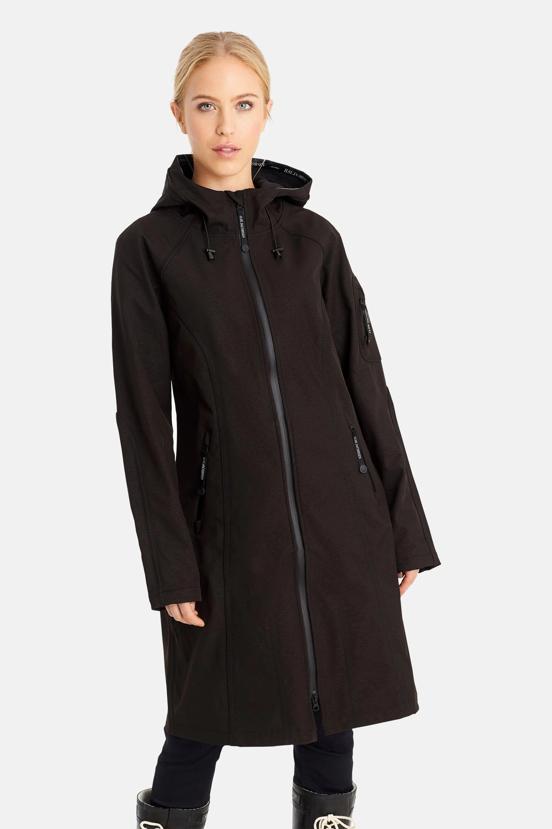 Long Raincoat - Black