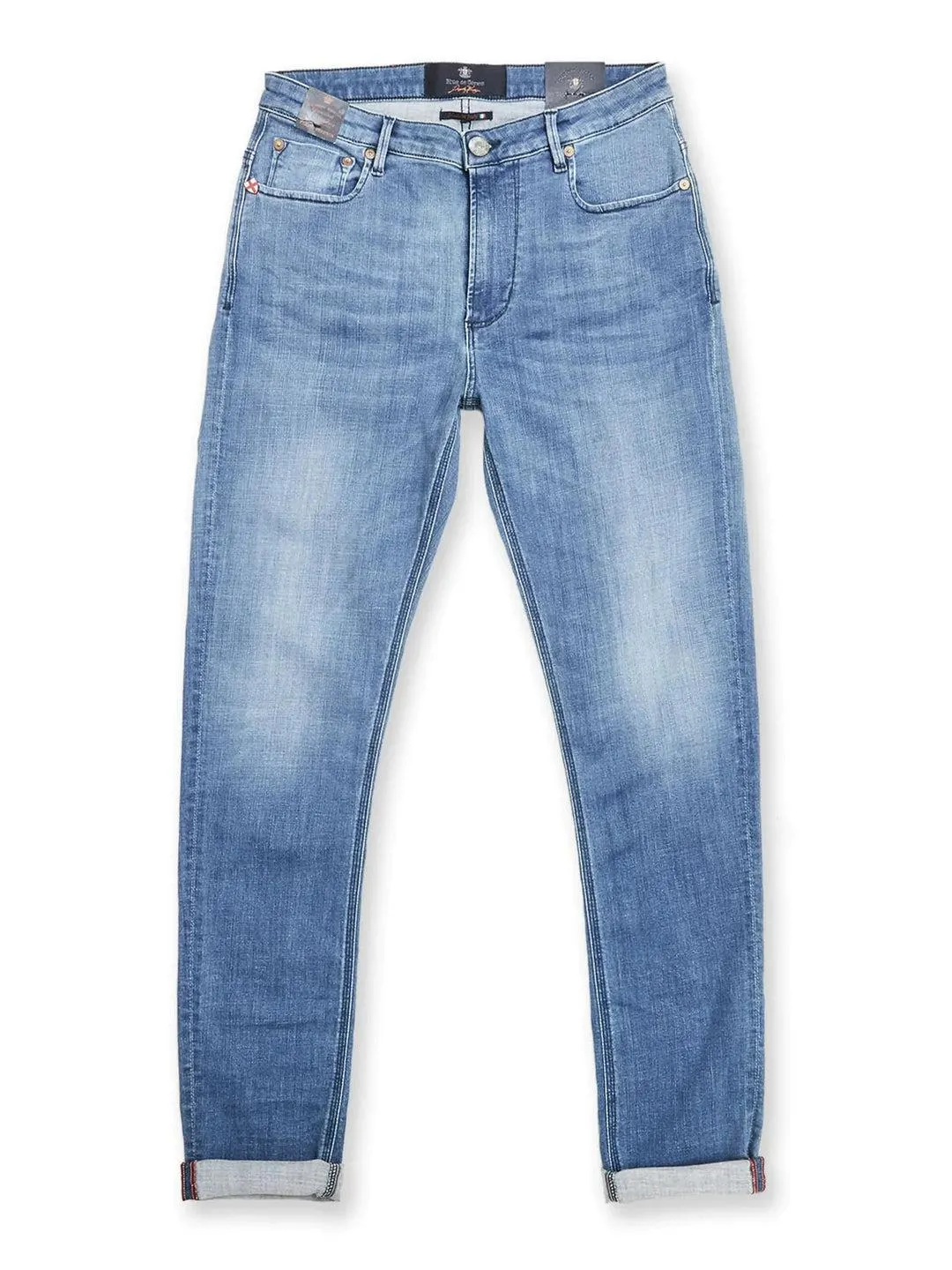 FREDO FONTO LIGHT JEANS Lys Blå