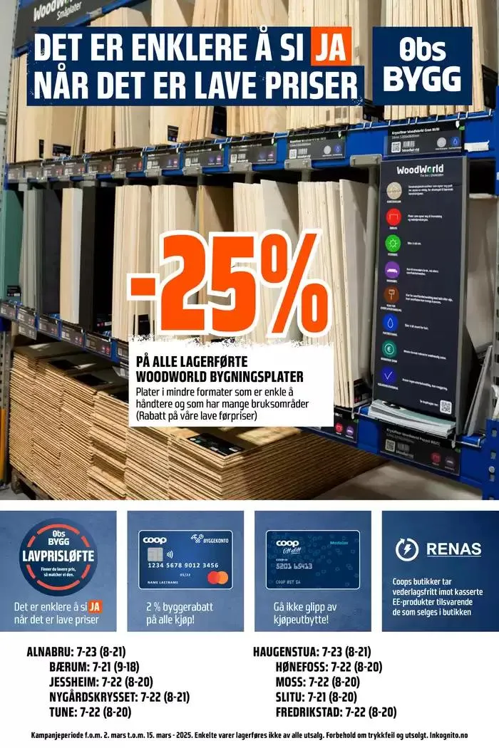 Obs Bygg Kundeavis fra 2. mars til 16. mars 2025 - kundeavisside 19