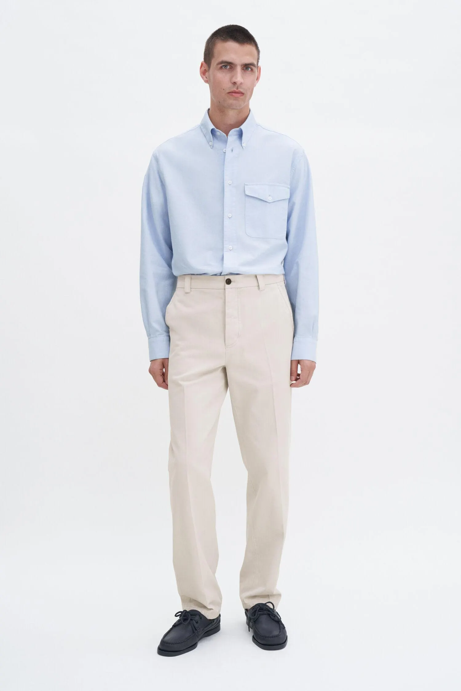 Loose Cotton Oxford Shirt