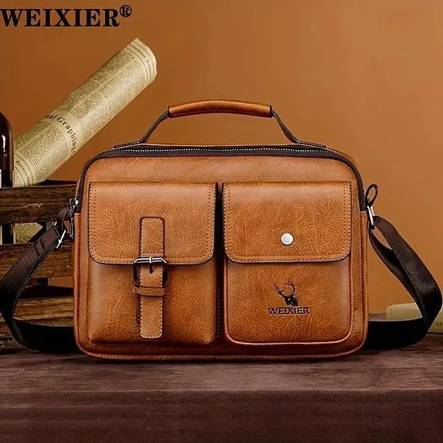 WEIXIER Shoulder Bag Men's Messenger Bag Men's Business Satchel Bag Messenger Bag Handy Shoulder Messenger Boys Casual Bag Men's Bag