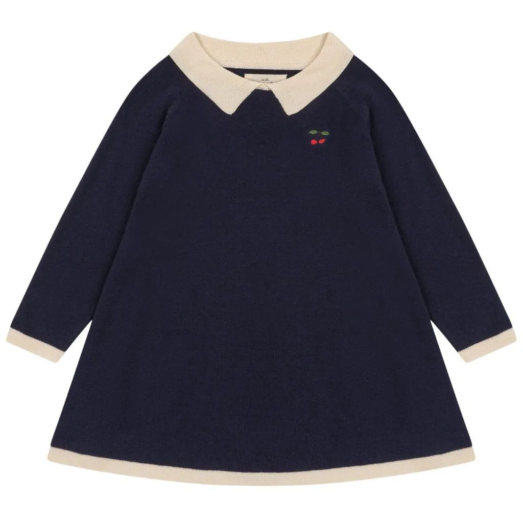 Venton GOTS Kjole Marineblå