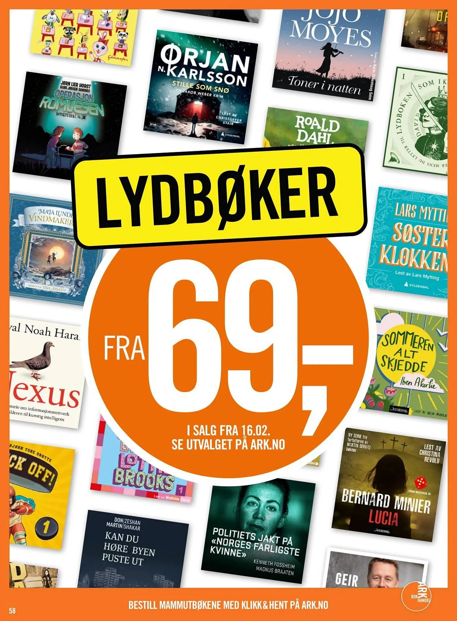 Ark Bokhandel kundeavis fra 16. februar til 9. mars 2026 - kundeavisside 58