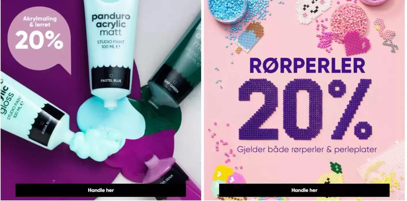 20%  fra 13. januar til 5. mars 2025 - kundeavisside 1