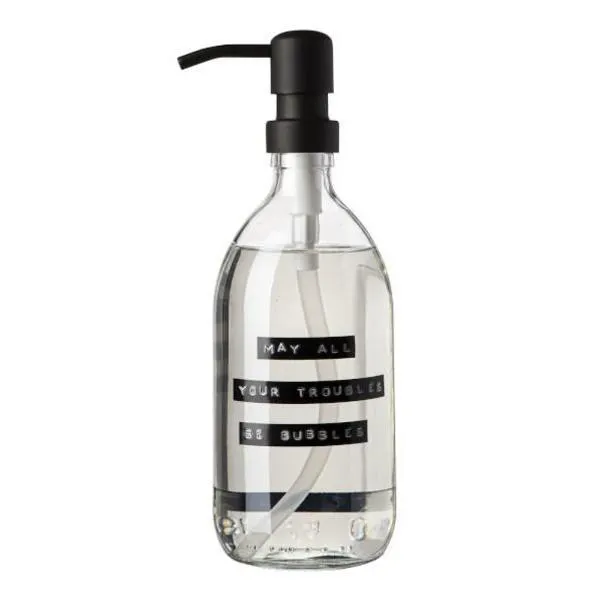 Håndsåpe m/pumpe 0,5L klar/svart