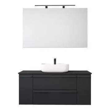 BADEROMSMØBEL CAMARGUE SKÄRGÅRD IQ SETT 8 SVART 131,2CM