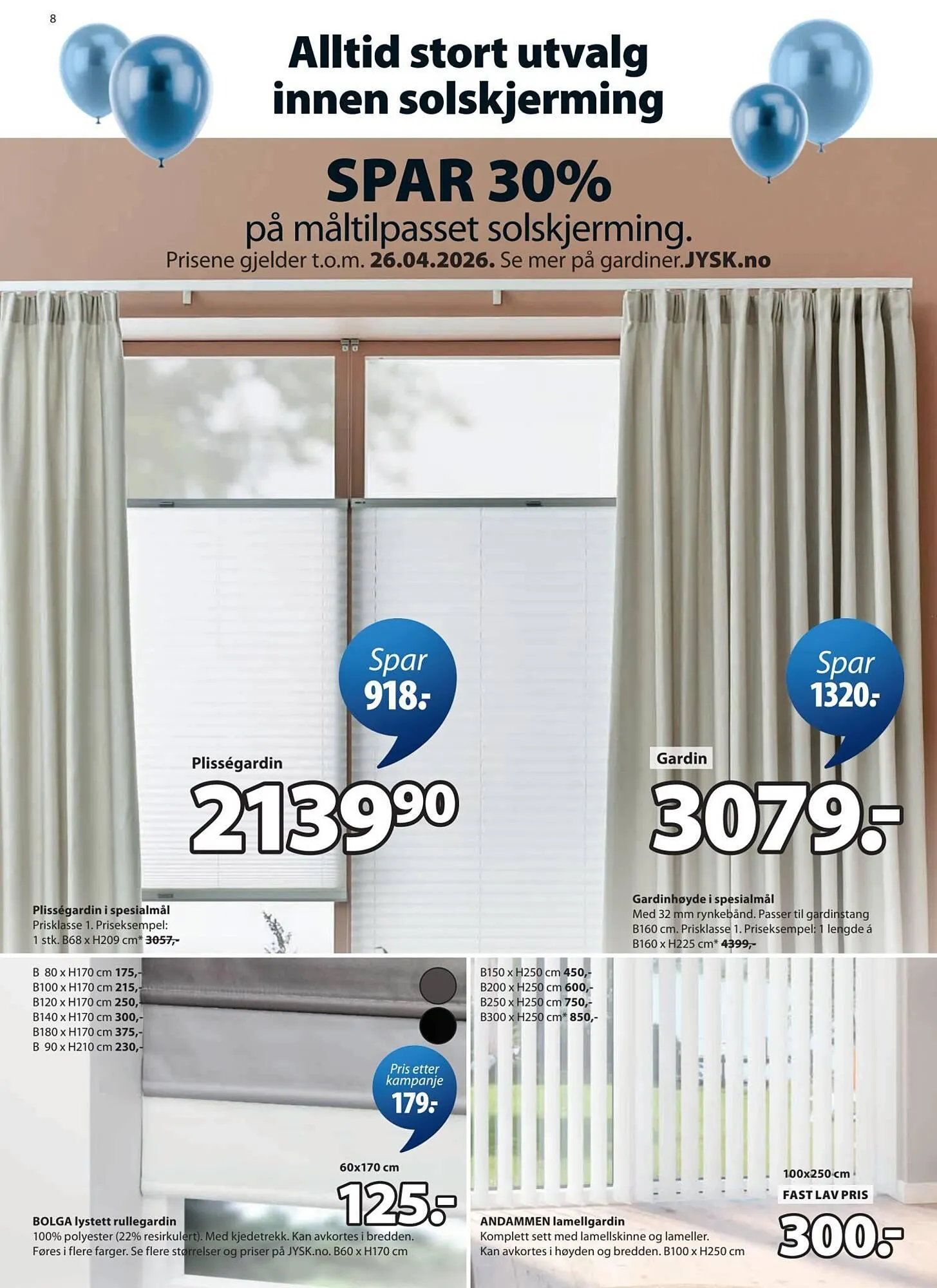 JYSK kundeavis fra 30. mars til 12. april 2026 - kundeavisside 8