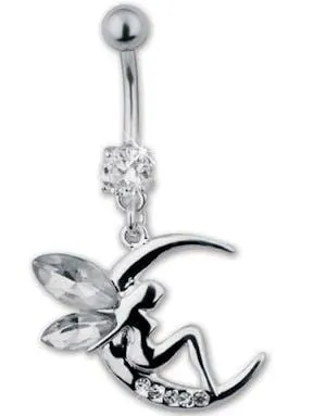 Fairy Night Navlepiercing - Hvit