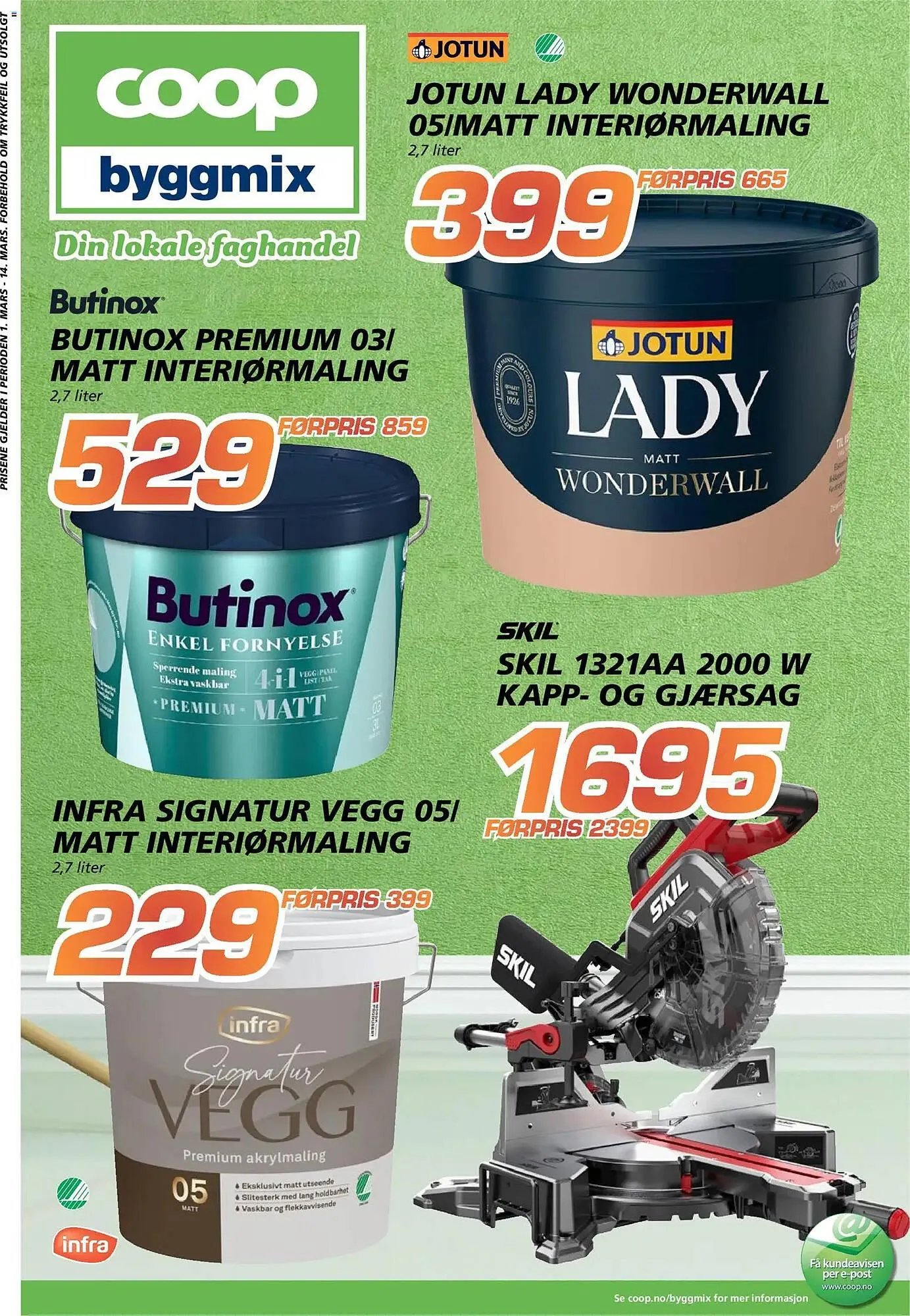 Coop Byggmix kundeavis fra 2. mars til 15. mars 2026 - kundeavisside 1