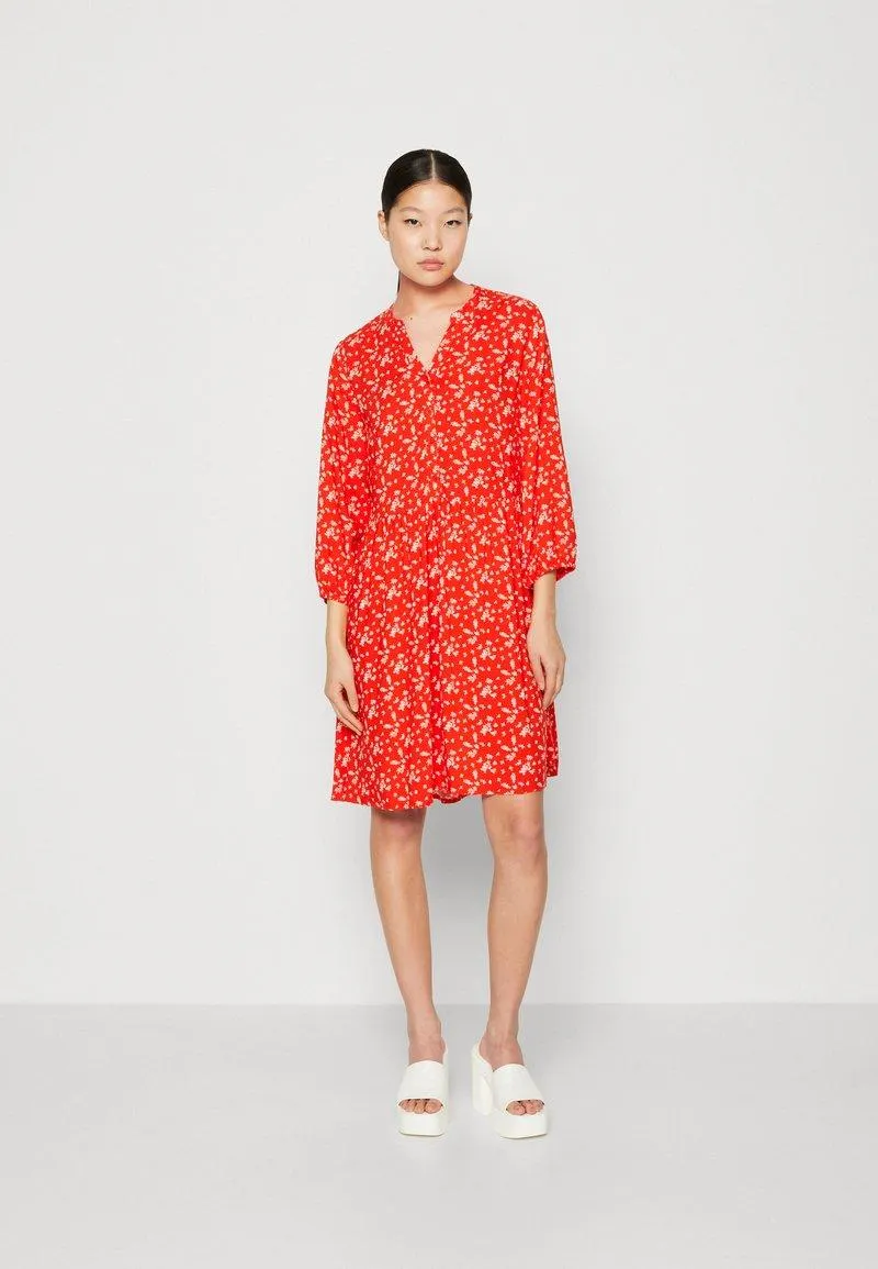 JOELLA VNECK DRESS - Skjortekjole