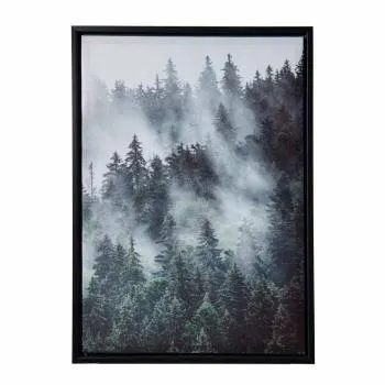 Lerretsbilde med ramme Skogstemning
