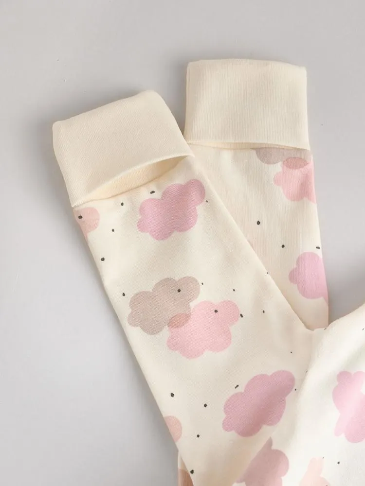 Pink 4 Pack Two Way Zip Baby Sleepsuits (0mths-3yrs)