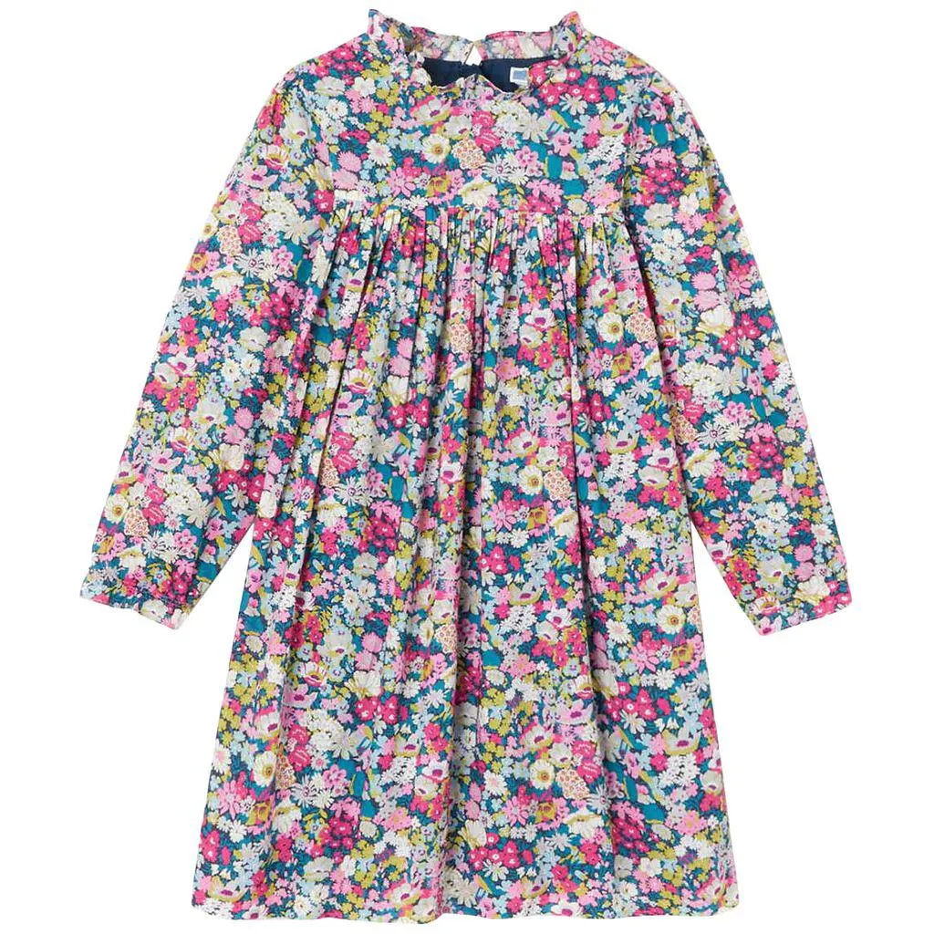 Blomstret Kjole Flerfarget