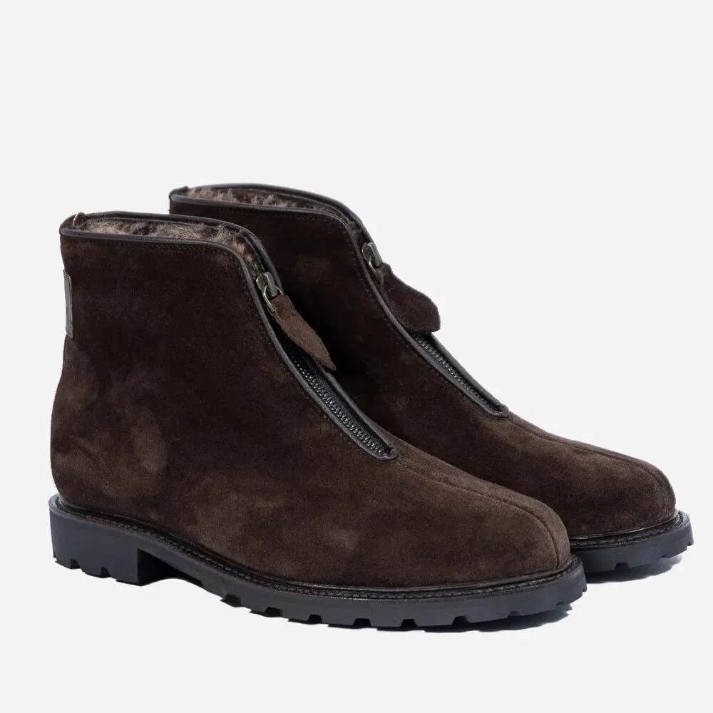 Apres Ski Dark Brown Suede