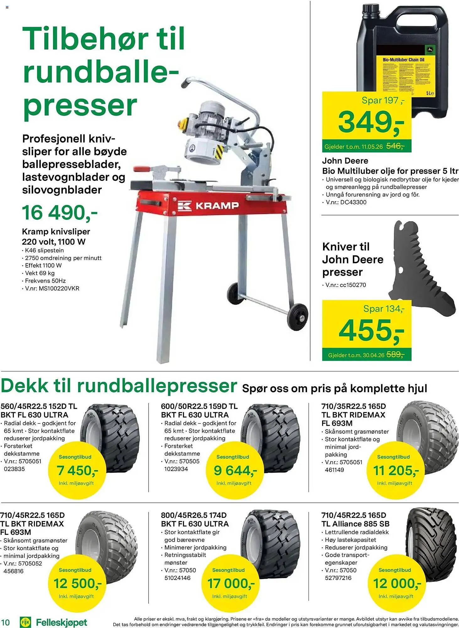 Felleskjøpet kundeavis fra 15. april til 3. januar 2027 - kundeavisside 10