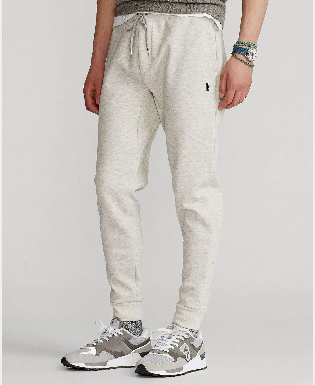 DOUBLE-KNIT JOGGER PANT JOGGEBUKSE Grå