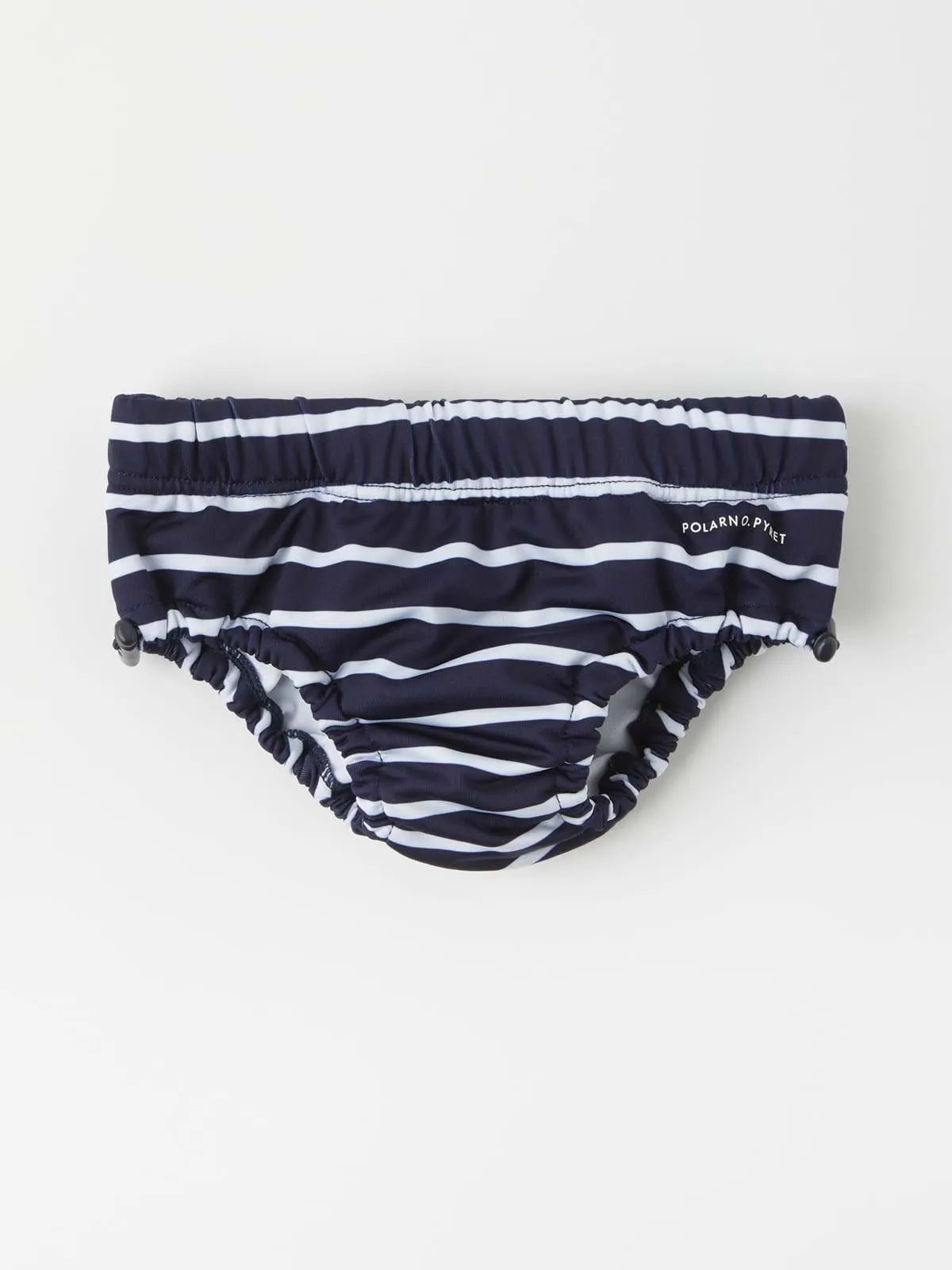 Stripet badebleie baby