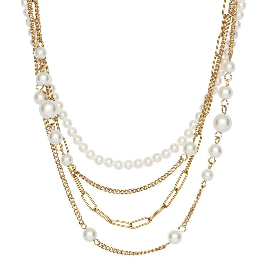 Halssmykke Gullfarget Stål