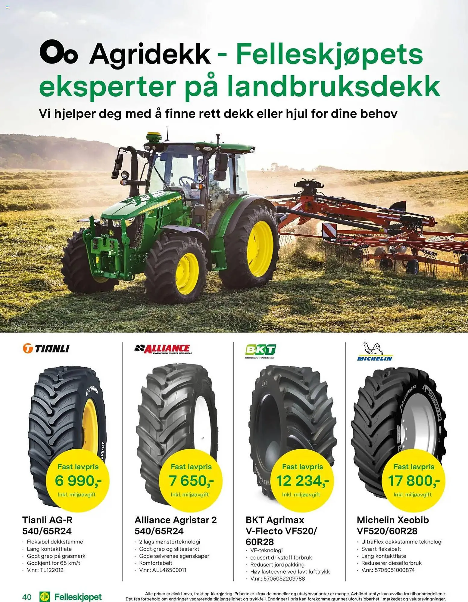 Felleskjøpet kundeavis fra 15. april til 3. januar 2027 - kundeavisside 40