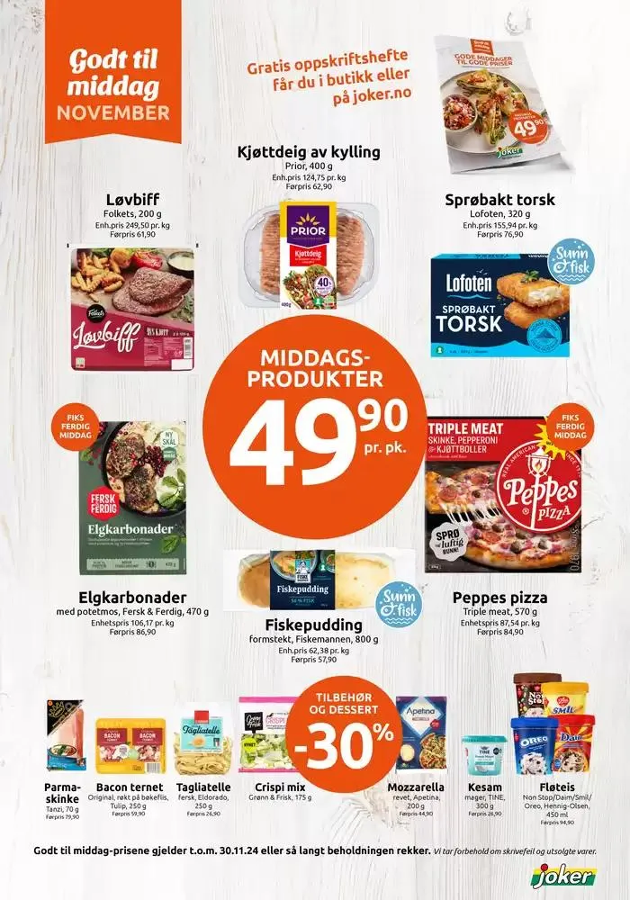 Joker Kundeavis fra 18. november til 2. desember 2024 - kundeavisside 2
