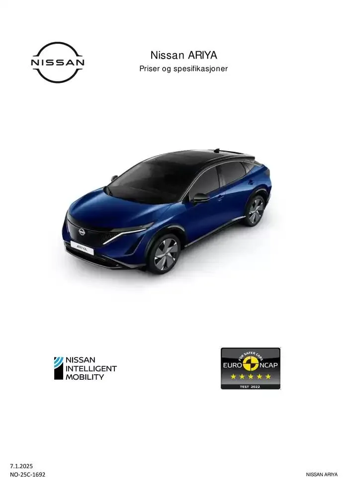 ARIYA fra 9. januar til 9. januar 2026 - kundeavisside 1