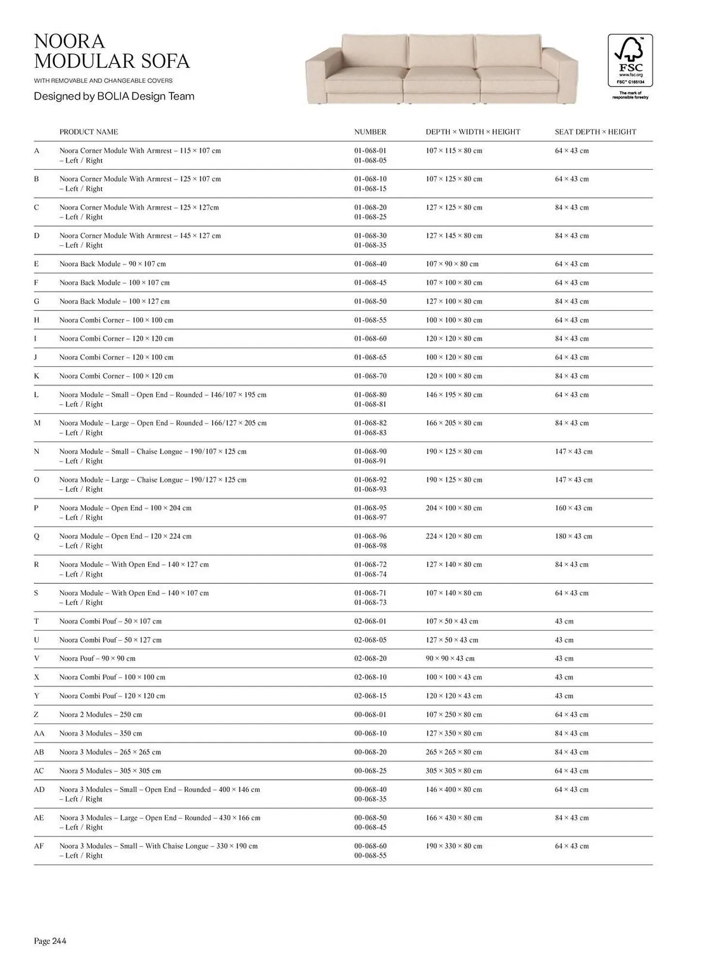 Bolia kundeavis fra 15. september til 31. desember 2025 - kundeavisside 246