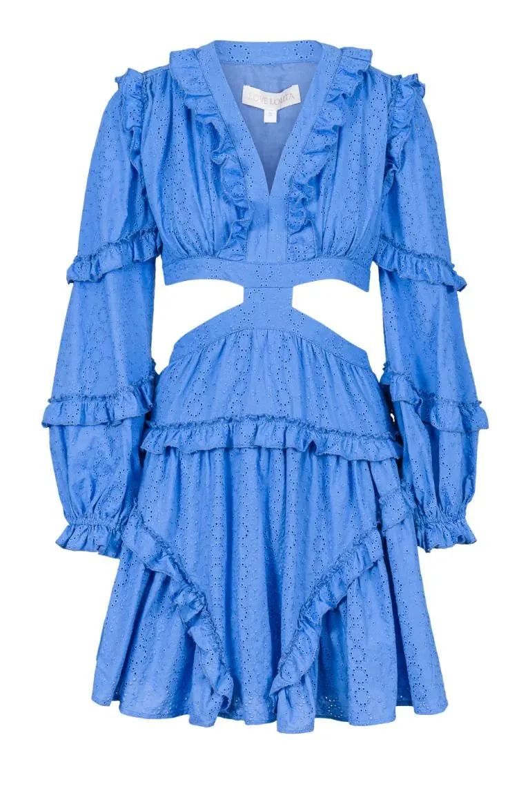 Kelly Mini Dress – Blå