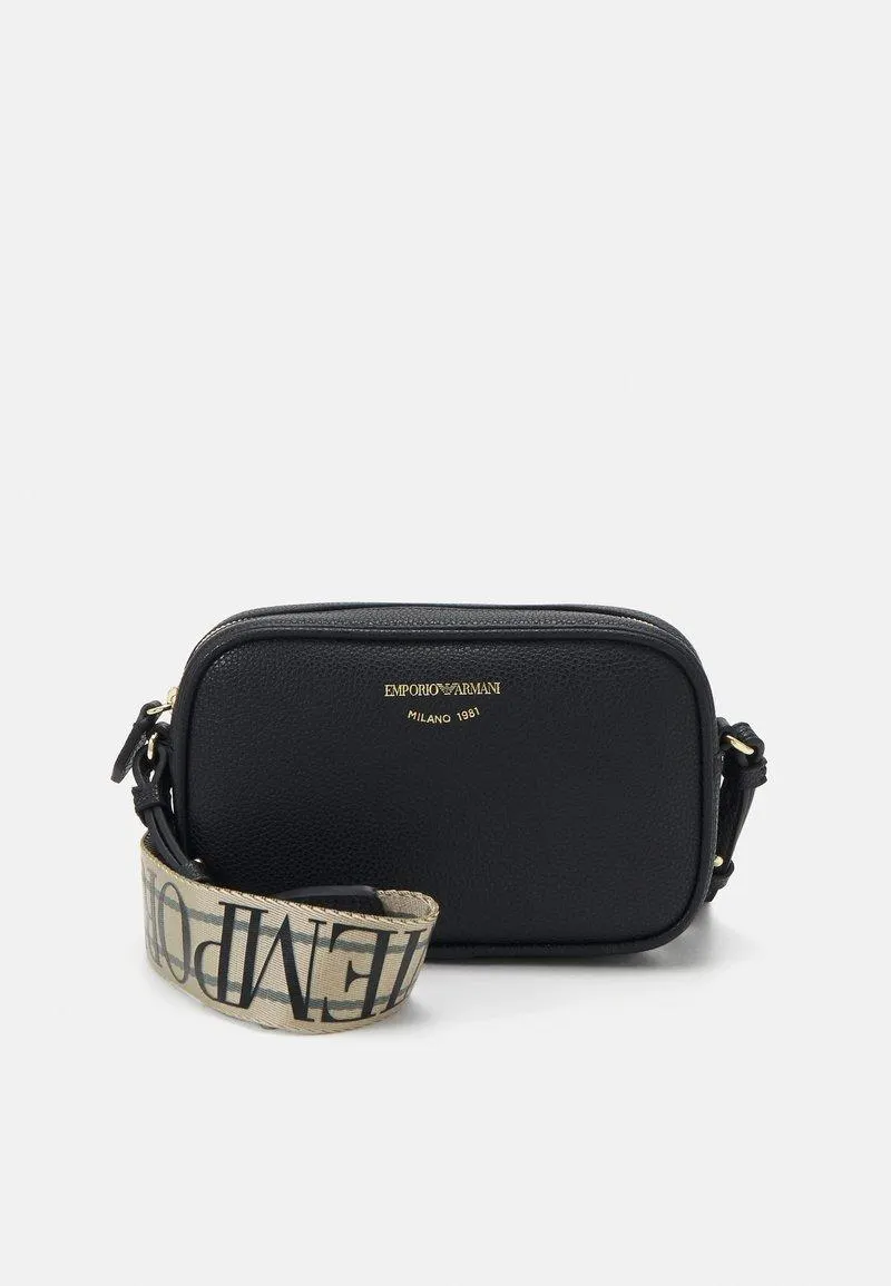 CAMERA BAG - Skulderveske - nero/silver-coloured