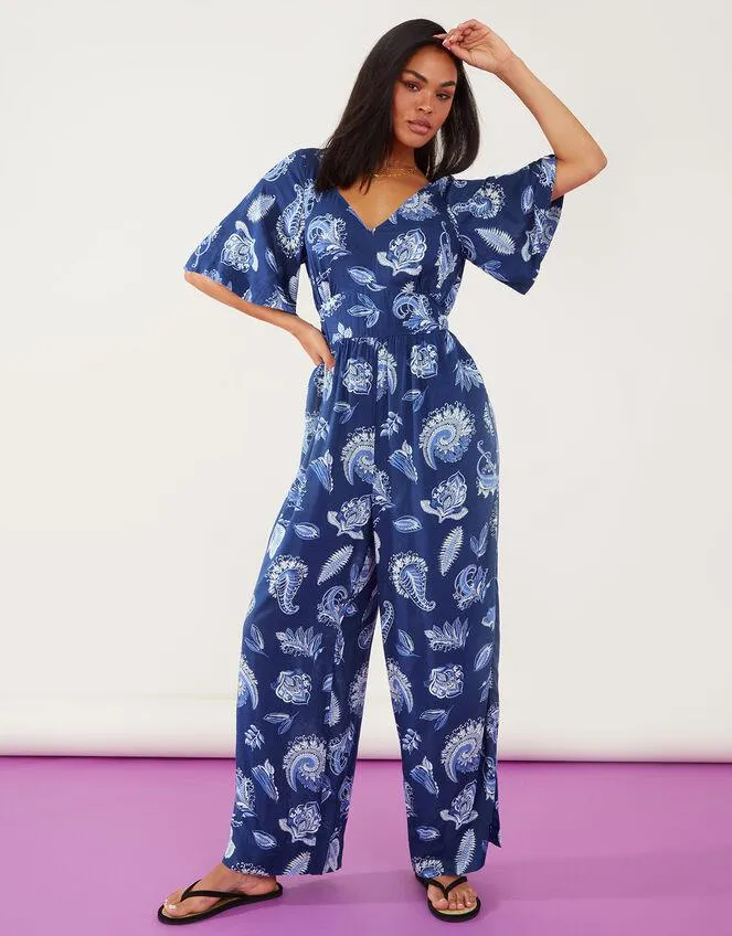 Paisley Jumpsuit Blue