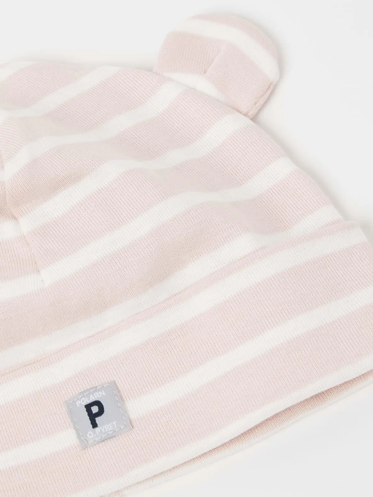 Lue med ører stripet