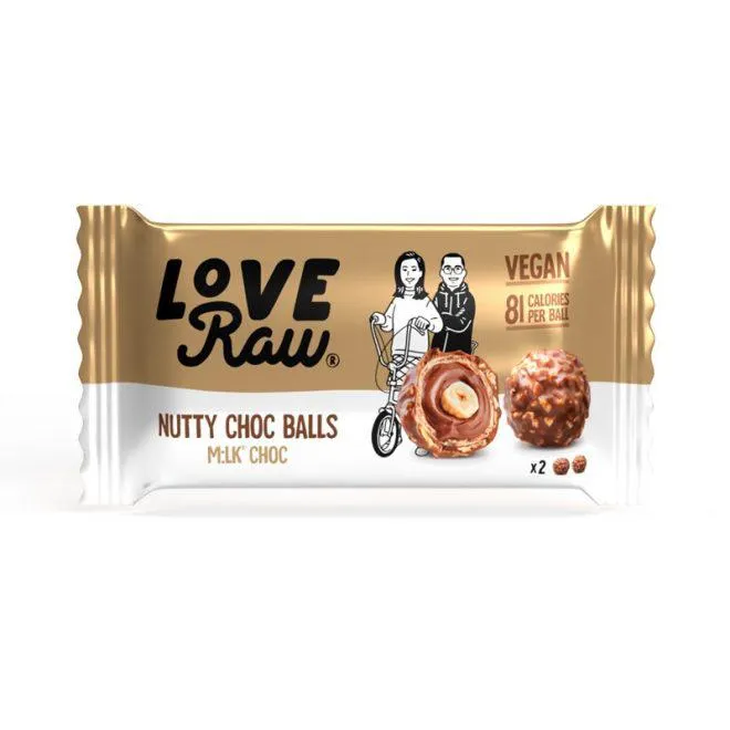 LoveRaw nutty choc balls 28 g
