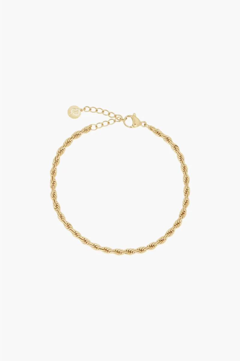 Rope Chain Bracelet Gold