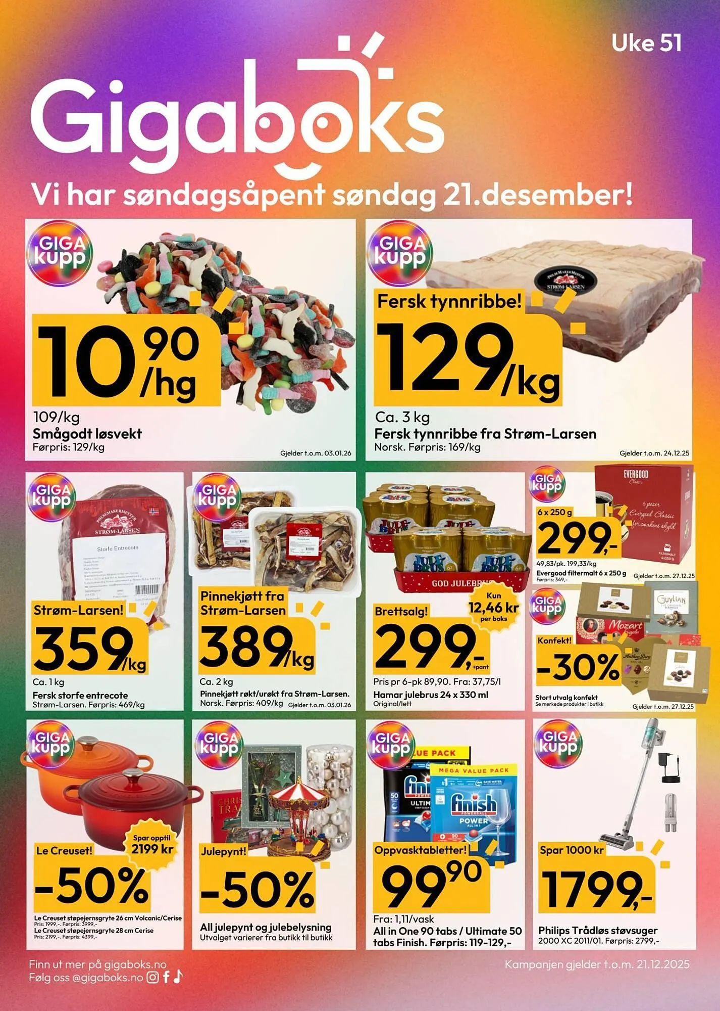 Gigaboks kundeavis fra 15. desember til 22. desember 2025 - kundeavisside 1