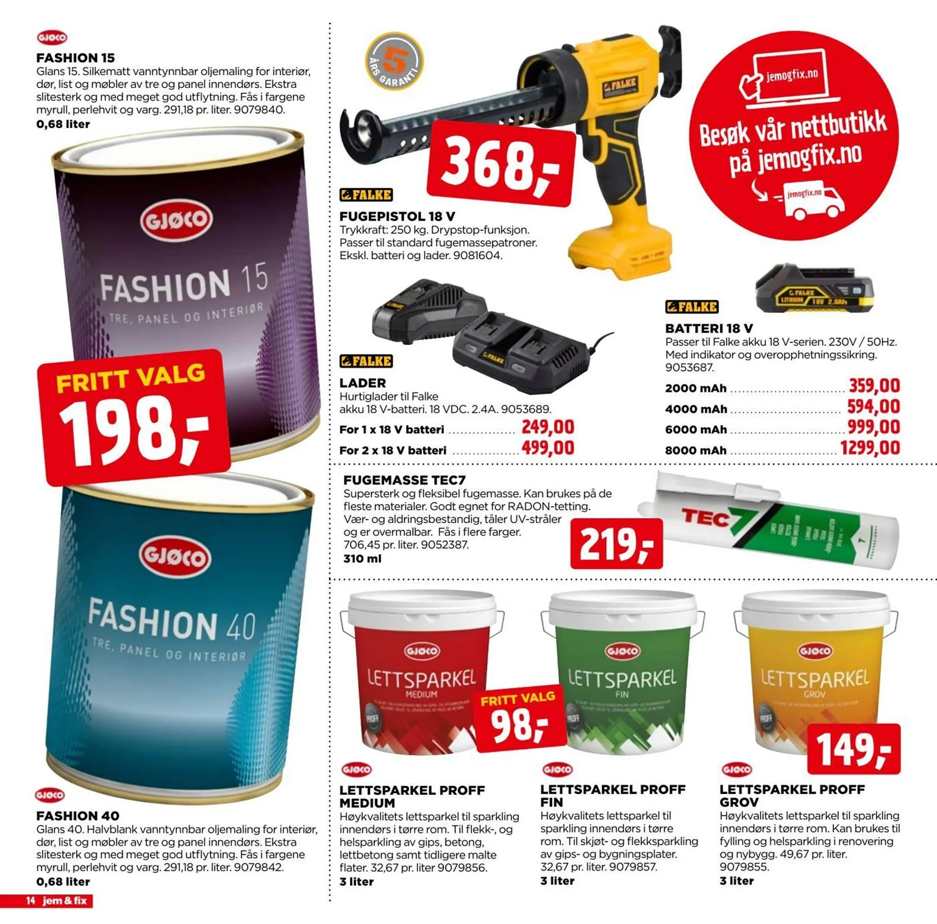 Jem & fix kundeavis fra 15. mars til 22. mars 2026 - kundeavisside 14