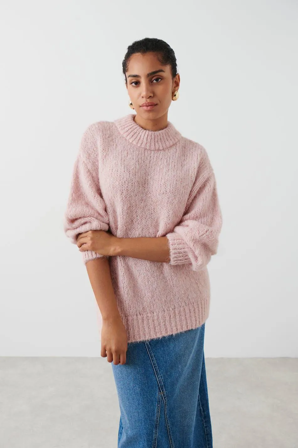 Chunky knitted sweater