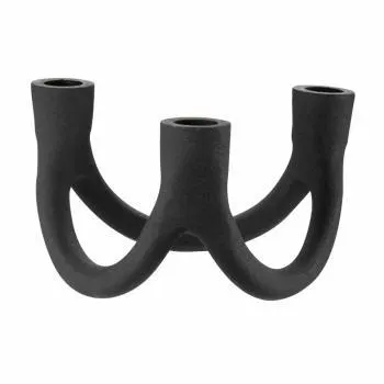Kronelysestake Trio 10 cm sort