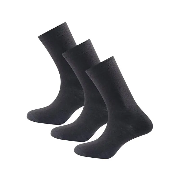 Devold Daily Medium Sock 3pk Black