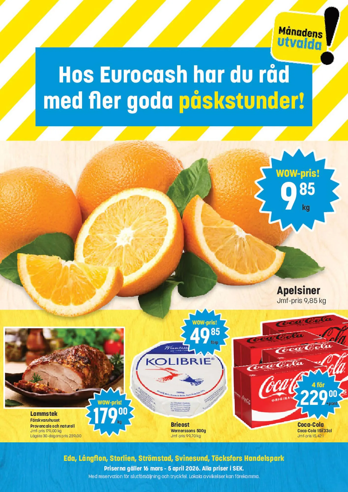 Eurocash kundeavis fra 17. mars til 5. april 2026 - kundeavisside 1