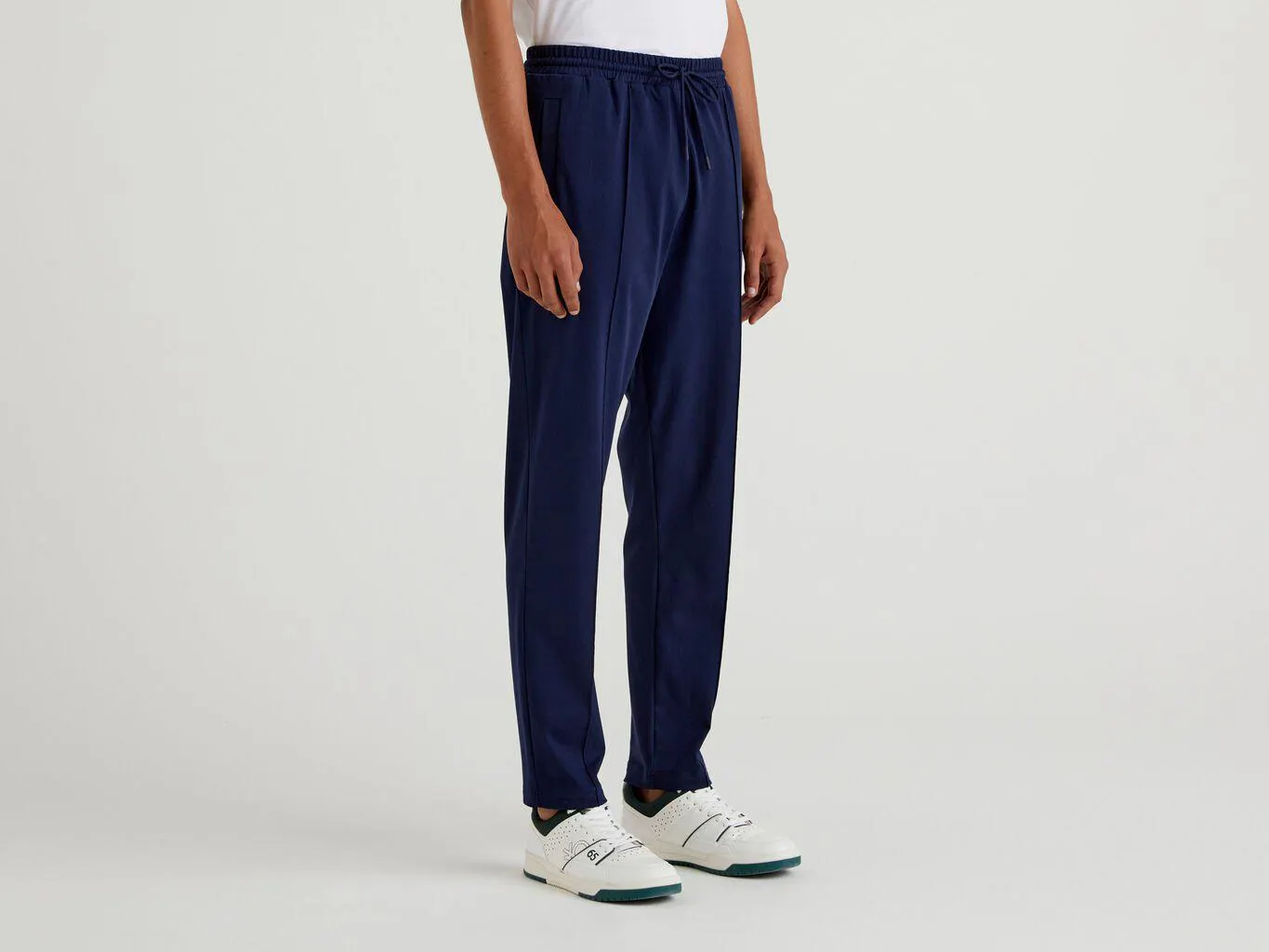 Benetton Stretch Bomull Joggebukser Herre Mørke Blå | Norge-8291563