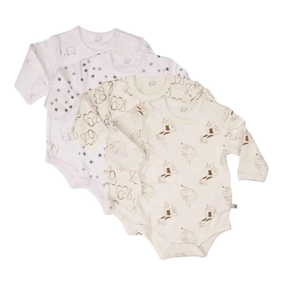 Pippi | 4pk.Body | Langermet | Beige