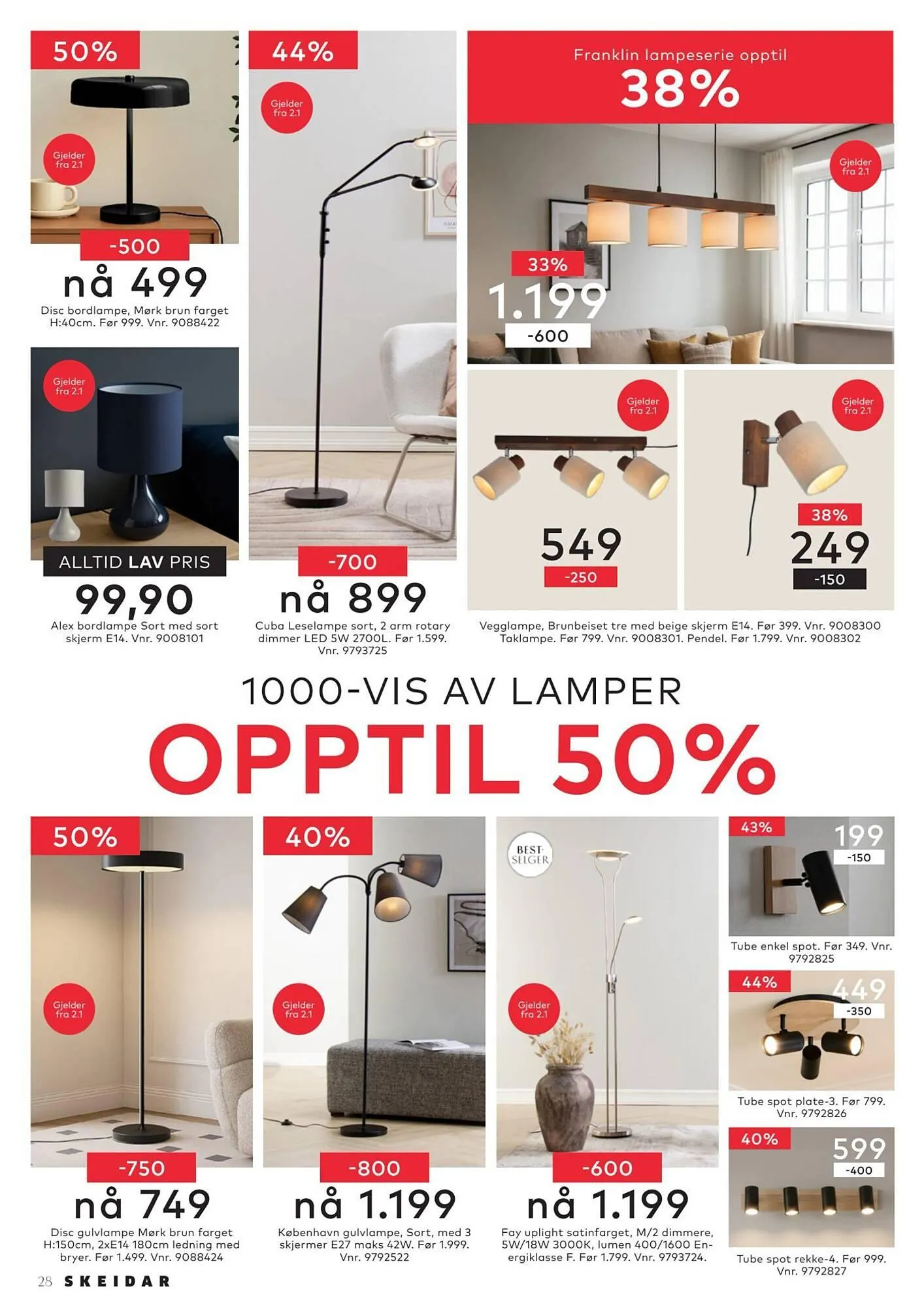 Skeidar kundeavis fra 30. desember til 2. januar 2026 - kundeavisside 28