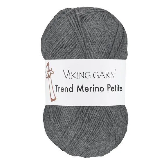 Viking Garn Trend Merino Petite 50 g mørkegrå 315