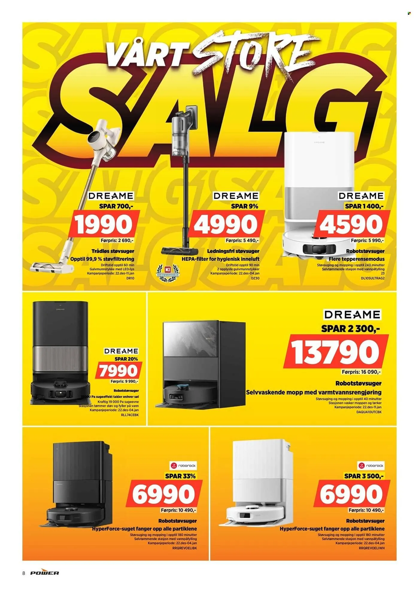 POWER kundeavis fra 1. januar til 4. januar 2026 - kundeavisside 8