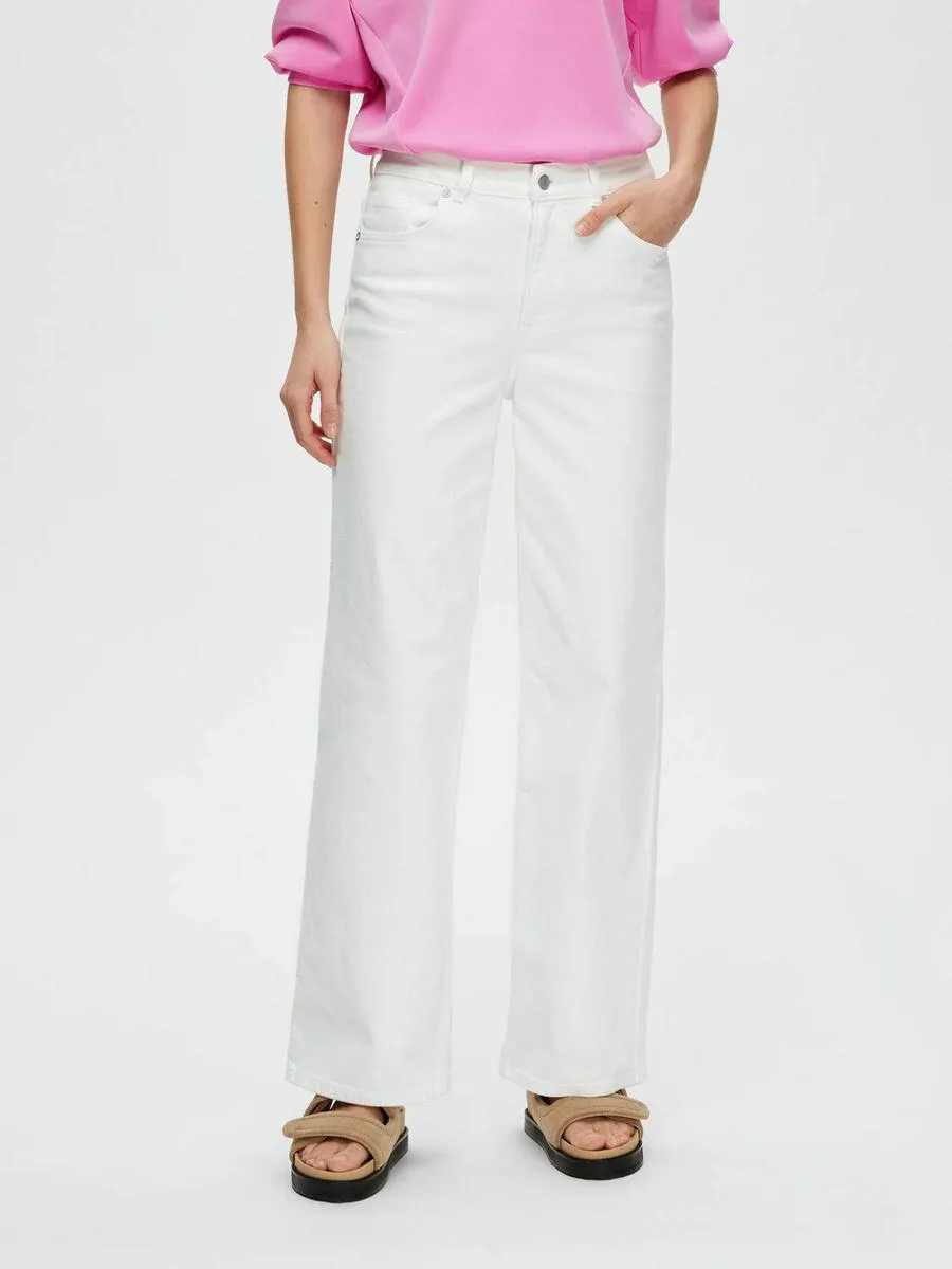 HØY MIDJE JEANS MED VID PASSFORM