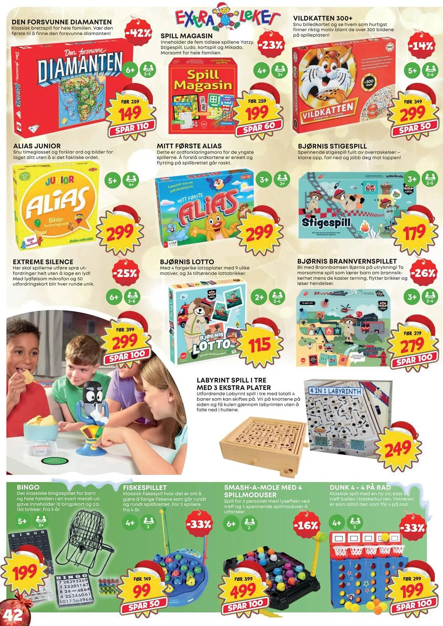 Extra Leker kundeavis fra 12. november til 24. desember 2025 - kundeavisside 42