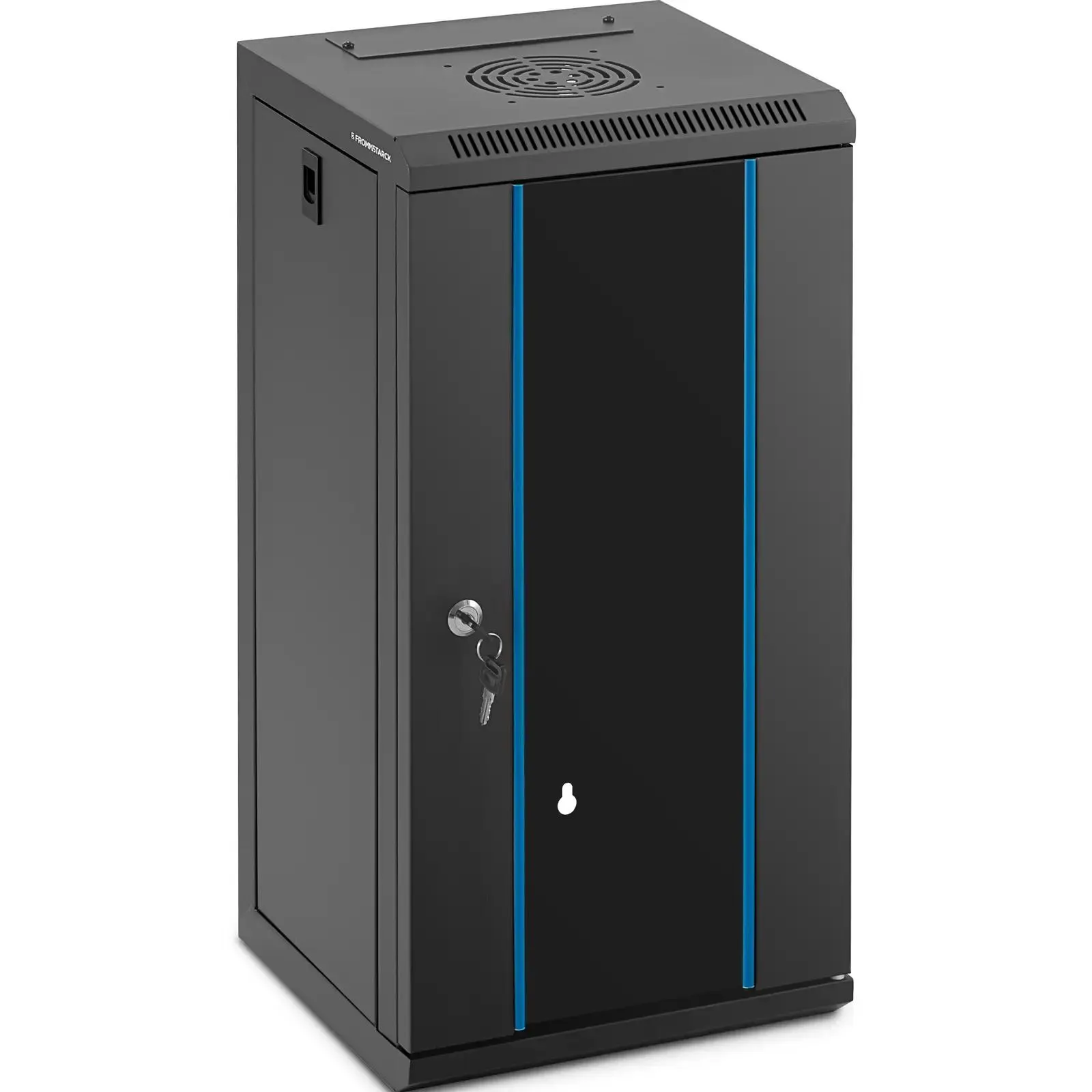 Rack-kabinett - 10 tommer - 12 U - låsbart - opptil 60 kg - Black