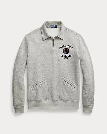 Fleece Collared Quarter-Zip Sweatshirt