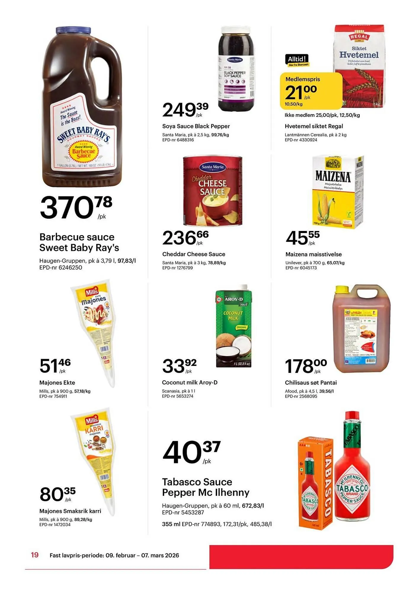 Storcash kundeavis fra 9. februar til 7. mars 2026 - kundeavisside 19