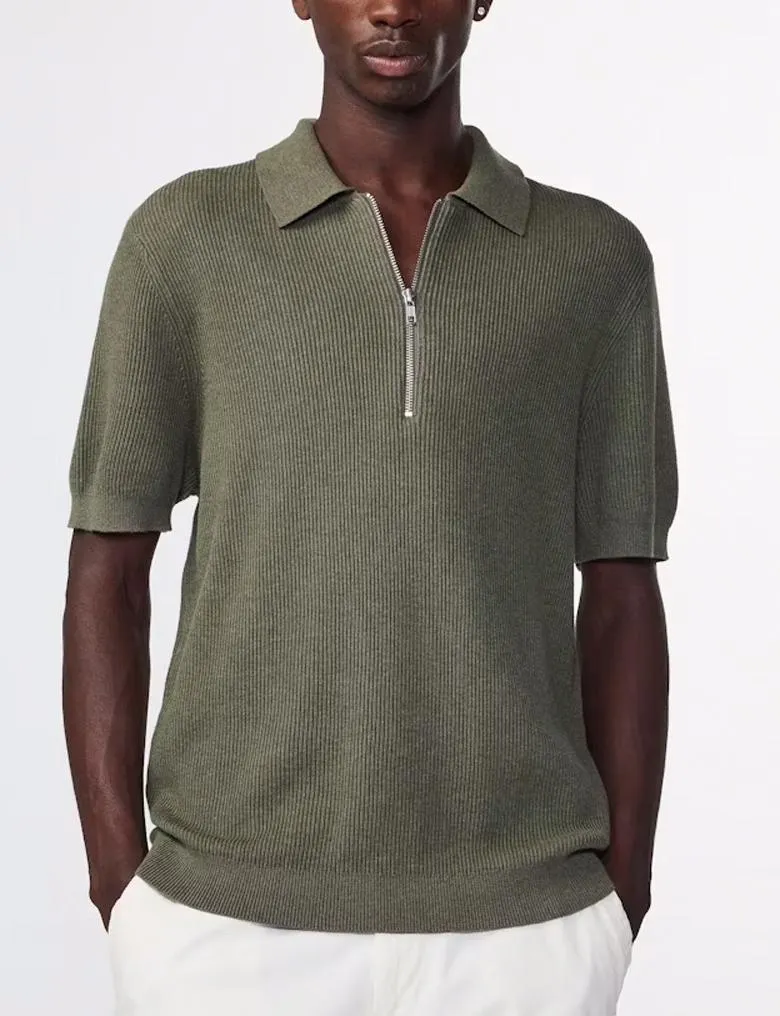 Hansie 6600 Half Zip Polo Capers