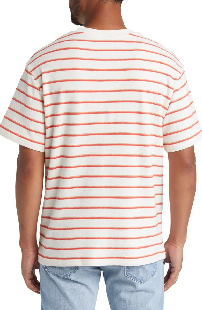 Elbert Relaxed Stripe Cotton Bouclé T-Shirt